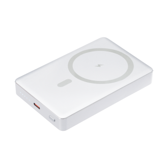 Изображение №1 | Внешний аккумулятор Атлантис Плюс PD (Atlantis PD Plus) 10000mAh с функцией беспроводной зарядки 15W, серебряный