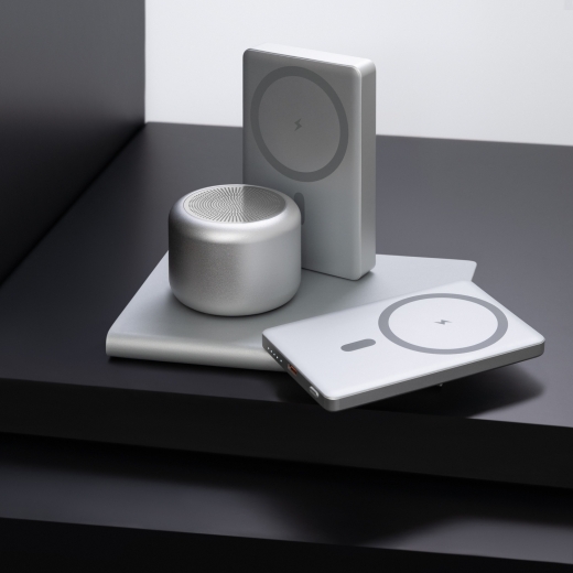 Изображение №9 | Внешний аккумулятор Атлантис Плюс PD (Atlantis PD Plus) 10000mAh с функцией беспроводной зарядки 15W, серебряный