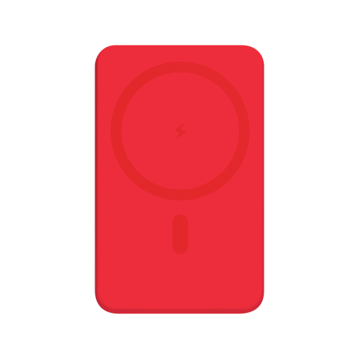 Изображение №3 | Внешний аккумулятор Ларго PD (Largo PD) 5000mAh с функцией беспроводной зарядки 15W, красный