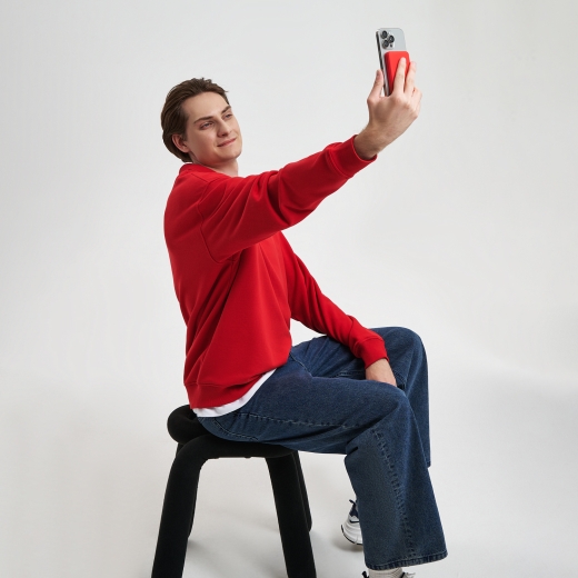 Изображение №10 | Внешний аккумулятор Ларго PD (Largo PD) 5000mAh с функцией беспроводной зарядки 15W, красный