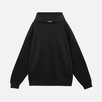 Изображение №9 | Худи оверсайз унисекс Фьюжн (Fusion), черный, размер XS/S