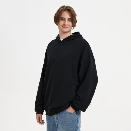 Изображение №1 | Худи оверсайз унисекс Фьюжн (Fusion), черный, размер XS/S
