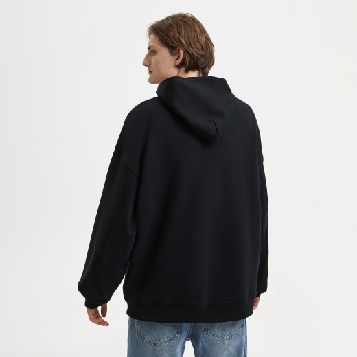 Изображение №6 | Худи оверсайз унисекс Фьюжн (Fusion), черный, размер XS/S