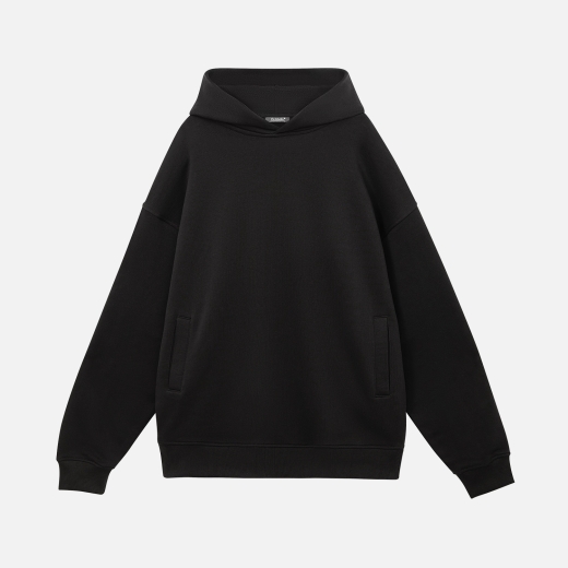 Изображение №9 | Худи оверсайз унисекс Фьюжн (Fusion), черный, размер XS/S