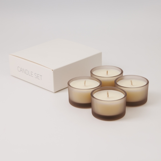 Изображение №4 | Набор ароматических свечей Сенто (Sento), бежевый