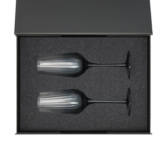Изображение №2 | Подарочный набор 2 бокала для шампанского Мансера (Mancera) в черной коробке