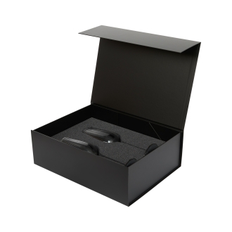 Изображение №3 | Подарочный набор 2 бокала для шампанского Мансера (Mancera) в черной коробке