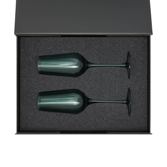 Изображение №2 | Подарочный набор 2 бокала для шампанского Капри (Capri) в черной коробке