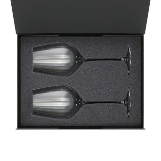 Изображение №2 | Подарочный набор 2 бокала для вина Бланш (Blanche) в черной коробке