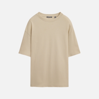 Изображение №7 | Футболка унисекс премиум Аура (Aura), 100% хлопок 200гр. бежевый, размер XS/S