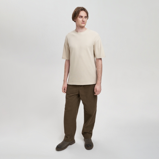 Изображение №2 | Футболка унисекс премиум Аура (Aura), 100% хлопок 200гр. бежевый, размер XS/S