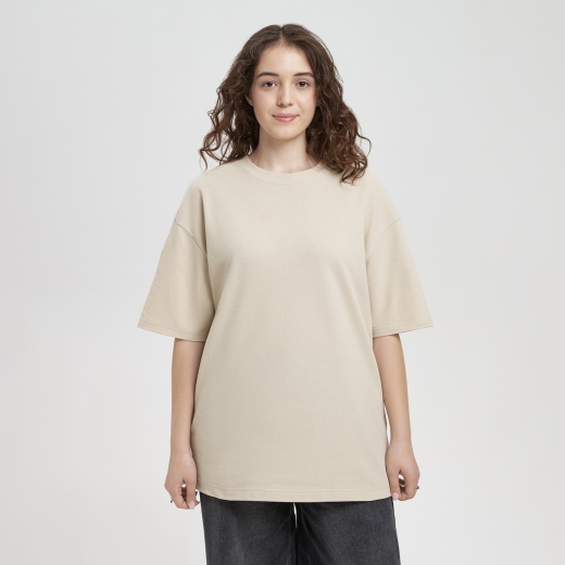 Изображение №3 | Футболка унисекс премиум Аура (Aura), 100% хлопок 200гр. бежевый, размер XS/S