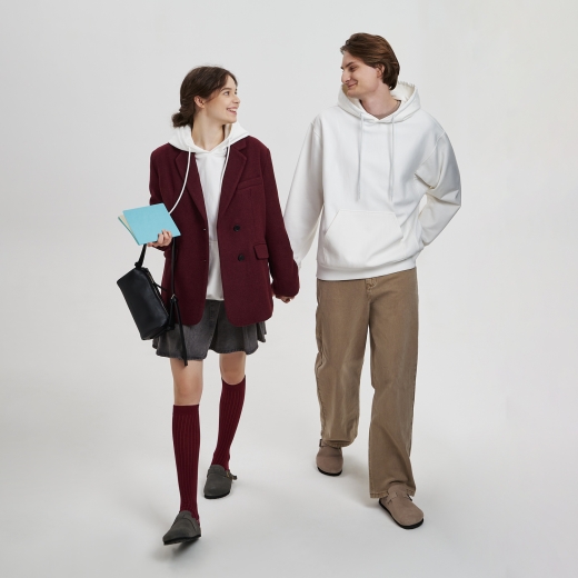 Изображение №14 | Худи релакс унисекс Адвенче (Adventure), белый, размер XS/S