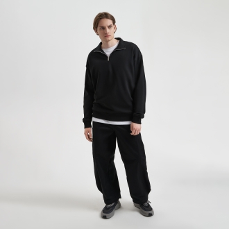 Изображение №2 | Толстовка на молнии унисекс Флоу (Flow), черная, размер XS/S