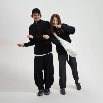 Изображение №12 | Толстовка на молнии унисекс Флоу (Flow), черная, размер XS/S