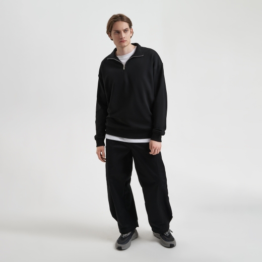 Изображение №2 | Толстовка на молнии унисекс Флоу (Flow), черная, размер XS/S