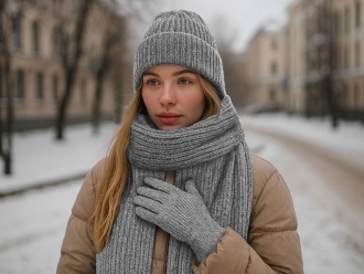 Изображение №3 | Подарочный набор  «Nordend» (серый меланж)