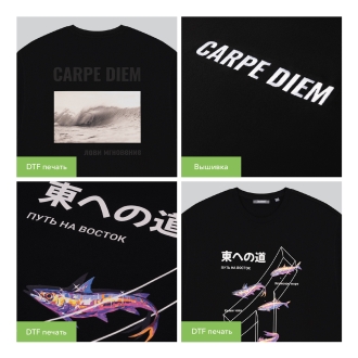 Изображение №11 | Футболка унисекс Раст (Rust), 240 гр., черная, размер XS