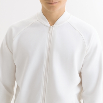 Изображение №5 | Толстовка на молнии, унисекс Торрес (Torres) белая, размер M