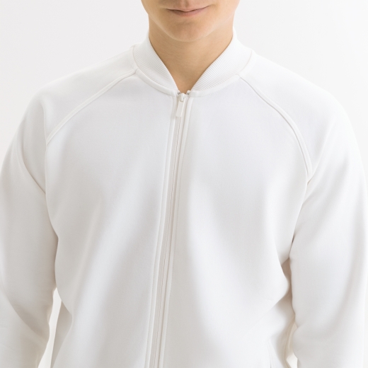 Изображение №5 | Толстовка на молнии, унисекс Торрес (Torres) белая, размер M