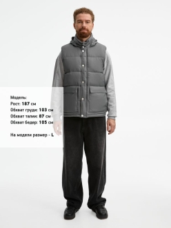 Изображение №14 | Жилет Ben Mac, серый, размер S