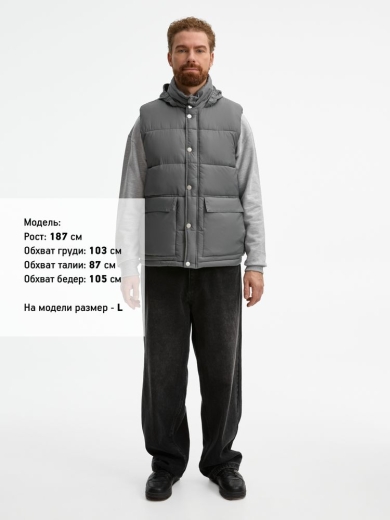 Изображение №14 | Жилет Ben Mac, серый, размер S
