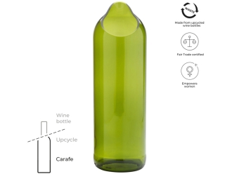 Изображение №2 | Ваза-бутылка (зеленый)