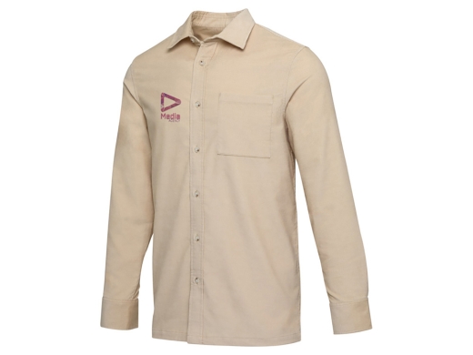 Изображение №4 | Рубашка вельветовая «Alum», унисекс XS (бежевый)