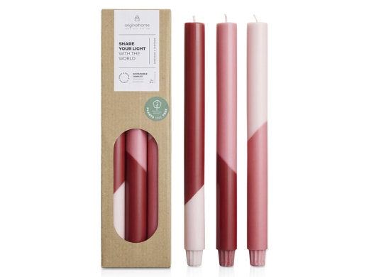 Изображение №1 | Набор свечей Eden, 3 шт. (красный)