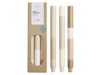 Изображение №1 | Набор свечей из растительного воска, 3 шт (белый)