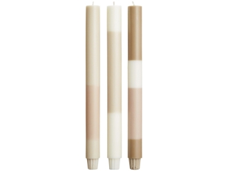 Изображение №2 | Набор свечей из растительного воска, 3 шт (белый)