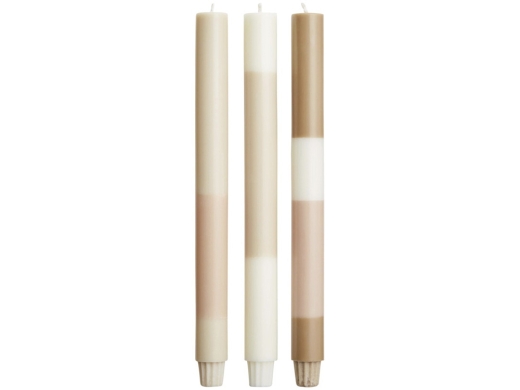 Изображение №2 | Набор свечей из растительного воска, 3 шт (белый)