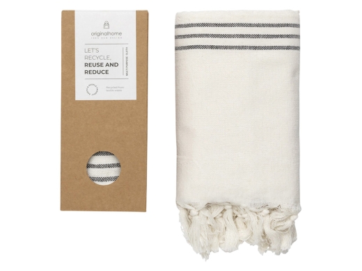 Изображение №1 | Плед 3-в-1 из переработанного хлопка (белый)