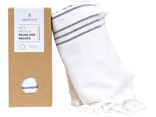 Изображение №3 | Плед 3-в-1 из переработанного хлопка (белый)