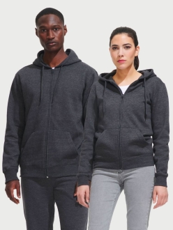 Изображение №5 | Толстовка женская на молнии с капюшоном Seven Women, темно-синяя, размер M