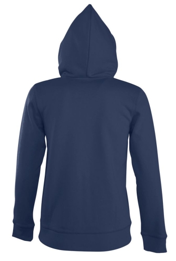 Изображение №3 | Толстовка женская на молнии с капюшоном Seven Women, темно-синяя, размер M