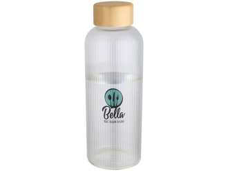 Изображение №4 | Стеклянная бутылка с бамбуковой крышкой «Mirage» (прозрачный)