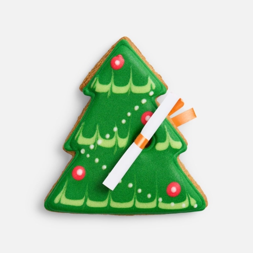 Изображение №1 | Новогоднее печенье с предсказанием «Елка»