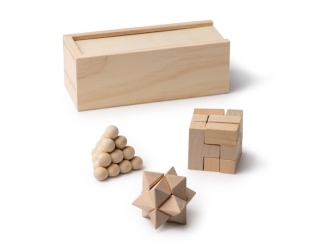 Изображение №2 | Набор головоломок «Камушки» из натурального дерева (натуральный)