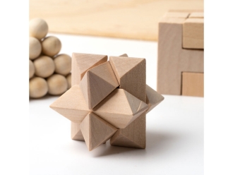 Изображение №3 | Набор головоломок «Камушки» из натурального дерева (натуральный)