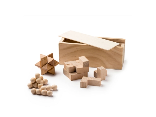 Изображение №1 | Набор головоломок «Камушки» из натурального дерева (натуральный)