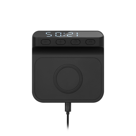 Изображение №3 | Зарядная станция с часами 15W Ригель (Rigel), черная