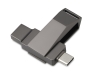 Изображение №1 | Флешка 64 ГБ USB Type-C и USB 3.0 «Тесла» (темно-серый)