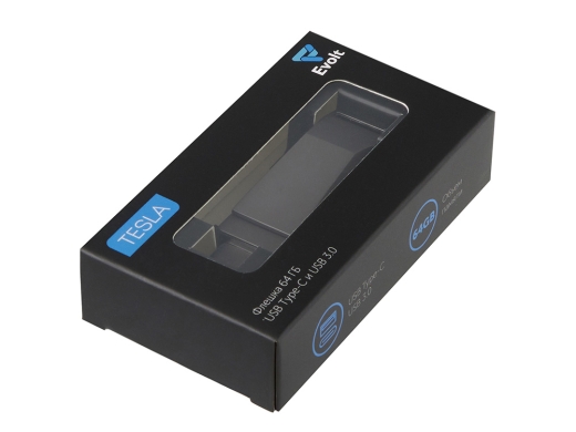 Изображение №9 | Флешка 64 ГБ USB Type-C и USB 3.0 «Тесла» (темно-серый)