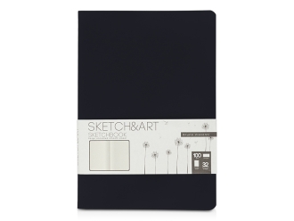 Изображение №1 | Скетчбук «Sketch & Art» 100 г/м2, soft-touch (черный)