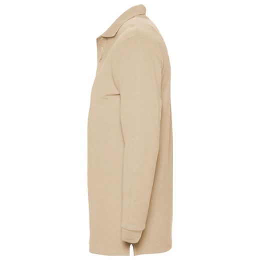 Изображение №3 | Рубашка поло мужская с длинным рукавом Winter II 210 бежевая, размер S