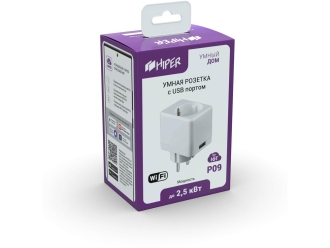 Изображение №3 | Умная розетка с USB портом «IoT P09» (белый)