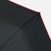 Изображение №7 | Зонт складной Edgeline, черный с красным