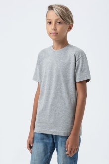 Изображение №4 | Футболка детская Regent Fit Kids, серый меланж, на рост 96-104 см (4 года)