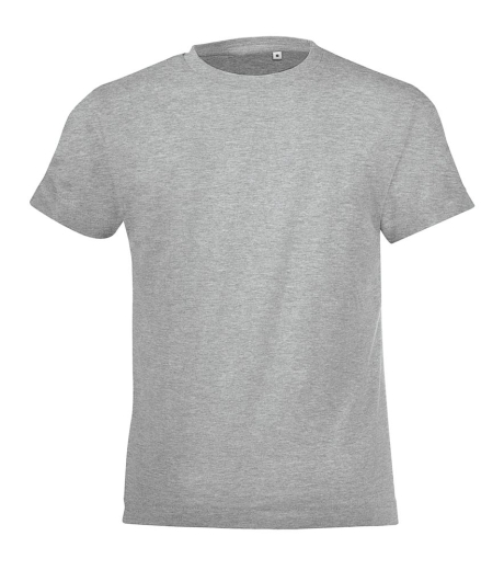 Изображение №1 | Футболка детская Regent Fit Kids, серый меланж, на рост 96-104 см (4 года)